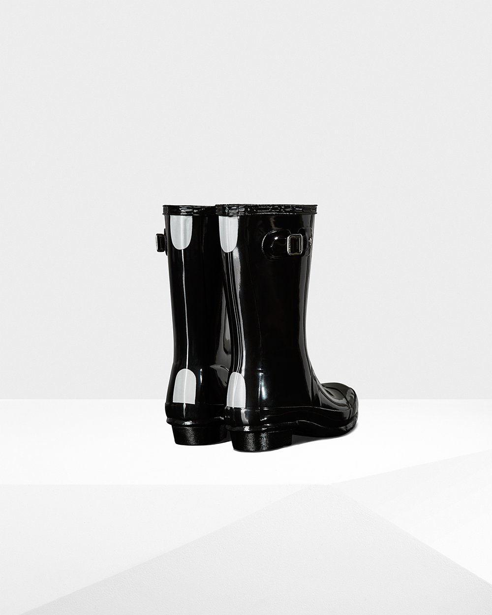 Botas De Agua Original Big Gloss Hunter Niños - Negros - 986102QMU